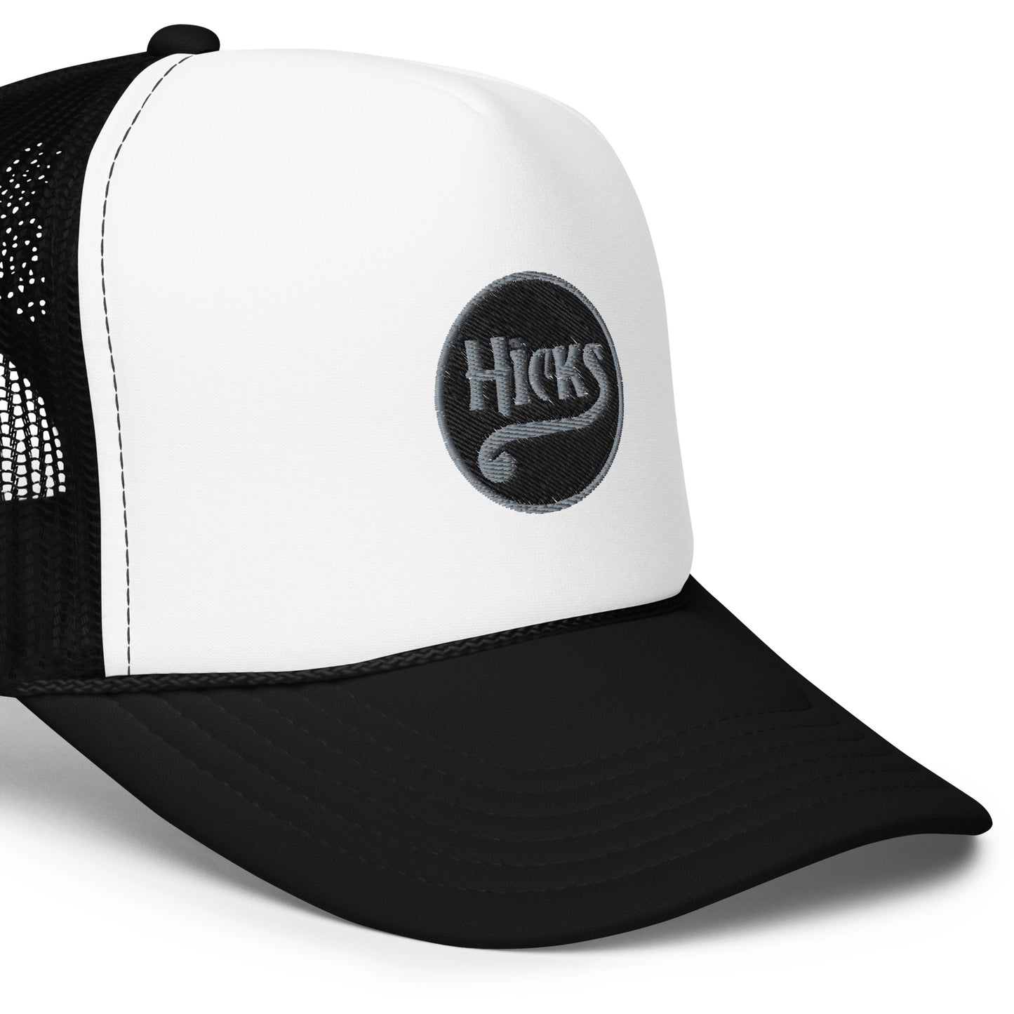 
                  
                    The Hicks Black/Grey Foam Trucker Hat
                  
                